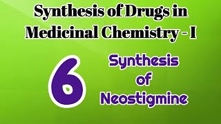 Neostigmine synthesis  Medicinal Chemistry I  B Pharm IV Semester [upl. by Oinoitna]