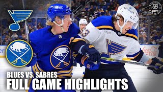 St Louis Blues vs Buffalo Sabres  Full Game Highlights  ESPN NHL [upl. by Felicity]