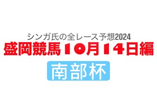 10月14日盛岡競馬【全レース予想】2024南部杯 [upl. by Llehcar]