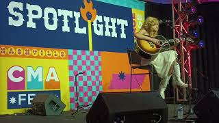 Laci Kaye Booth quotDamn Good in a Dive Barquot at CMA Fest Spotlight Stage June 10 2023 [upl. by Carli]