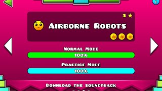 Airborne Robots  All 3 Coins Geometry Dash Meltdown [upl. by Sackman]