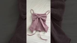 old skirt → the bow top of my dreams 🎀 upcycling sewing sandyliang [upl. by Nhoj]