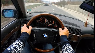 BMW 730D E38 184 HP  POV City Driving  Straight Pipe  4K [upl. by Marilou]