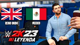 VIAJANDO para LUCHAR en TODO el MUNDO  WWE 2K23 MyRise Cap 5 [upl. by Apur531]