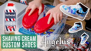 How to Marble Dye your Shoes  Angelus x Barbasol With Jake Polino [upl. by Ermeena]