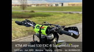 KTM Allroad 530 EXCR Supermoto Supermotard SM Enduro 2010 A2 Rijbewijs [upl. by Dnomyaw]