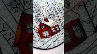 Painting House on Glass 😱 🏠 shorts [upl. by Matazzoni]