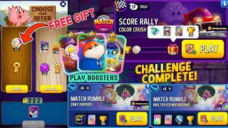 Free Sticker Color Crush Score Rally Solo Challenge 1750 Score Play 2 Match Rumble Match Masters [upl. by Atteras]