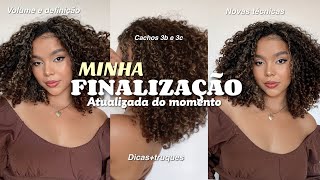 Minha finalização atualizada definição e volume  dicas  truques cachos 3b e 3c🤍 [upl. by Carrol]