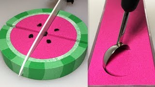 Very Satisfying and Relaxing Compilation 109 Kinetic Sand ASMR [upl. by Naahs707]