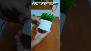 macetas hechas de cemento jardineria creati emprendimiento negociopropioshorts [upl. by Atiluj922]