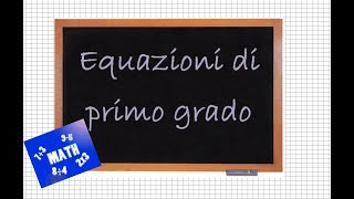 Equazioni di primo grado con verifica Primi esempi [upl. by Arahs232]