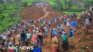 Dozens killed by mudslides in southern Ethiopia [upl. by Eceinahs75]