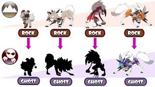 Lycanroc Evolution Type Swap  Ghost Type [upl. by Duma]