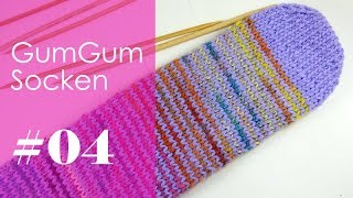 Stricken mit eliZZZa  GumGum Socken mit nachträglicher Ferse  04 [upl. by Lexine106]