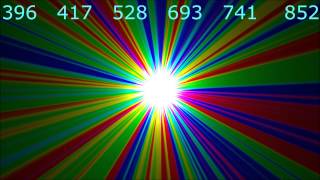 six in one solfeggio 396 417 528 639 741 852  theta beats [upl. by Ecertal]