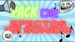 PACK de EFECTOS DE SONIDOS para tus VIDEOS [upl. by Ellenwahs332]