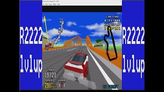 20 lap endurance stock car Big Forest time trial Virtua Racing Deluxe Sega 32X [upl. by Tennos]