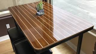 Nautical Table Teak and Holly with Epoxytop coat [upl. by Carny]