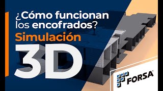 Simulación 3D  Construcción con encofrados FORSA PLUS [upl. by Mancino]