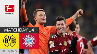 Bayern Wins Turbulent Klassiker  BVB  Bayern München 23  All Goals  MD 14 – Bundesliga 2122 [upl. by Uon]