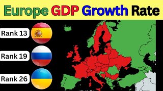 Ranking Countries of EUROPE by GDP Growth Rate in 2023  IMF Latest Data [upl. by Avivah45]