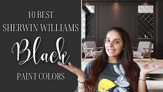 10 BEST Sherwin Williams BLACK Paint Colors [upl. by Gilmore]