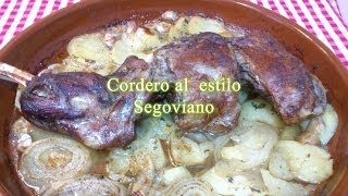 Receta de cordero al horno al estilo Segoviano [upl. by Garmaise81]