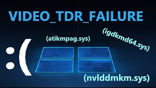 Как исправить ошибку VIDEOTDRFAILURE в Windows 1110 [upl. by Anneuq870]