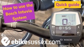 In depth Walkthrough for Bosch Intuvia System by Richard at eBike Sussex [upl. by Hareenum]