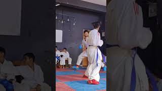 Aao down punch 🥋🥋karatecompetition fighter karatematch kumite sports [upl. by Wesley132]