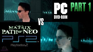 The Matrix Path of Neo Comparison Part 1 PS2 vs PC [upl. by Ahsuoj]