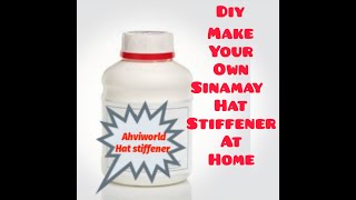 How to make hat stiffener DIY make your own stiffener at home Ahviworld [upl. by Ydollem494]