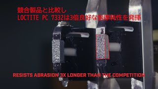 【LOCTITE PC 7332｜ウェット耐摩耗性デモ】シリコンカーバイド高性能耐摩耗剤 [upl. by Zinn]