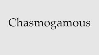 How to Pronounce Chasmogamous [upl. by Elleoj949]