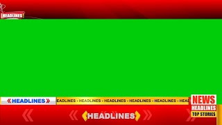 Green Screen News Headlines  Complete Setup  News Frame [upl. by Ynnattirb427]