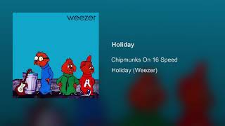 Chipmunks on 16 Speed  Holiday Weezer [upl. by Letsirk682]