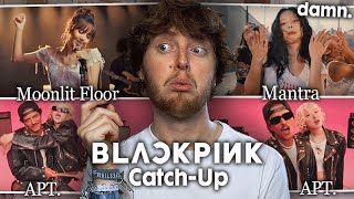 BLACKPINK CATCHUP APT by ROSE Moonlit Floor by LISA Mantra by JENNIE  MV Reaction [upl. by Aviv]