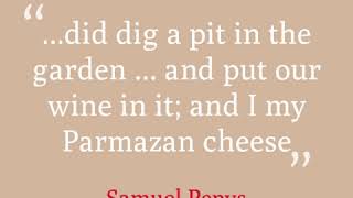 Samuel Pepys and his cheese [upl. by Ueihtam]