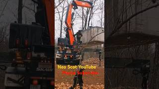 Knuckle Boom Crane In Action [upl. by Leissam]