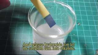 Calcium react with water  Periodic Table of Videos  Lu Le Laboratory [upl. by Sosanna]