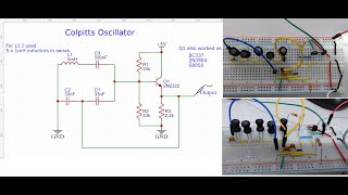 Colpitts Oscillator circuit [upl. by Gruver387]