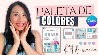 ✨Paleta de colores  Kit de marca con Canva 💕 [upl. by Norrej987]