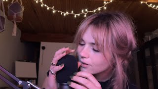 ASMR  Tapping Inaudible Whispering Mic Scratching [upl. by Odessa]