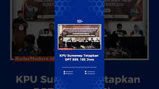 KPU Sumenep Tetapkan DPT 859185 Jiwa [upl. by Amadis574]