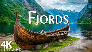 The Fjords 4K UHD  Nature Relaxation Film with Relaxing Music  Amazing Nature Sound [upl. by Arraet]