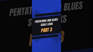 Pentatonic and Blues Scale Licks PART 3  electricguitar pentatonicscale leadguitar [upl. by Ttreve]