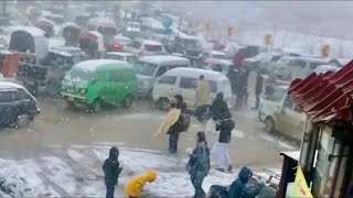 Murree Live Today Weather News Murree Mall Road Live Snowfall Heavy Snowfall 2024 trending slowed [upl. by Boar]