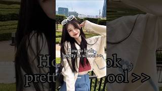 How to look pretty in school 🎀✨prettygirls beautiful tips schooldailyroutine ytshorts foryou [upl. by Assele]