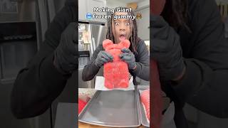 🥶Making the viral Frozen Giant Gummy lifehacks frozengummy hacks [upl. by Arammat91]